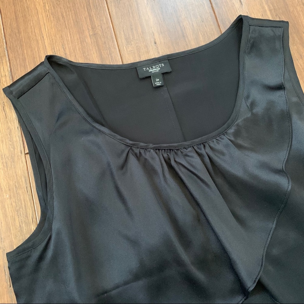 Talbots Silk popover shell